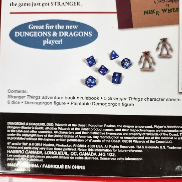 Stranger Things Dungeons & Dragons Starter Set D&D Role-playing  Game 2018 - Picture 16 of 16